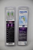 Twenty Philips Sonicare Diamond Clear standard replacement brush heads.
