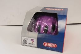 Four boxed as new ABUS cycling helmets in various colours (2 x Smiley 2, 1 x Smiley 2.1 and 1 x