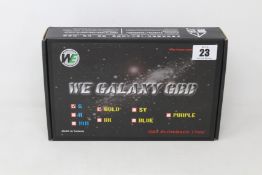 A boxed as new WE Galaxy GBB gas blowback airsoft pistol in Gold/Black.