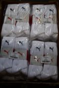 A quantity of as new Puma triple pack sports sock (48 packs).