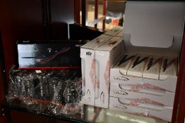 Six as new Beox hair straightener brushes and five boxes of as new Ultron Mach mini hair curling and