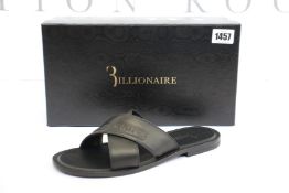 A pair of as new Billionaire Sandals Flat Logo sandals (EU 42).