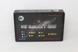 A boxed as new WE Galaxy GBB gas blowback airsoft pistol in Gold/Black.
