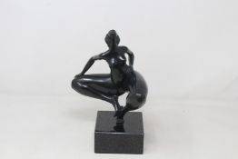 Naya by Dominique Prins-Ciccoli Bronze Sculpture with a Granite Pedestal (Size: 19cm x 24cm) (
