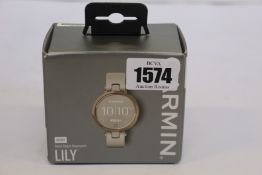 A women's Garmin Lily Sport - Small Stylish Smartwatch.