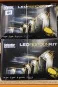 Two boxed as new Defender LED Festoon kits (E89811).