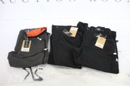 Three pairs of men's as new RVRC trousers; Hyper Pro (S) and two pairs of Norwand Pro (XS,S).