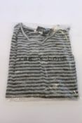 A women's as new Rag & Bone The Knit striped long sleeve top (S - RRP £150).