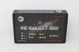 A boxed as new WE Galaxy GBB gas blowback airsoft pistol in Gold/Black.