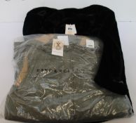 An as new Rino & Pelle Joela faux fur coat (Size 36) and a Cameron hooded waistcoat (Size 42).