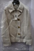 An as new Oui wool jacket in off white (Size 42 - RRP £189).
