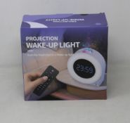 Fourteen star projector night lights with alarm clock, Signal Galaxy projector.