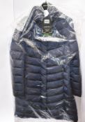A woman's as new Geox Seyla coat (Size 46).