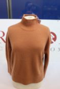 An as new Zimmermann cashmere turtleneck sweater in camel (UK 6 - RRP £275).