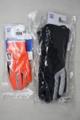 Two pairs of as new Santini Win Fiord gloves (XL - RRP £85 each) and a pair of 365 Vega H2O