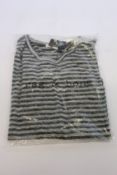 A women's as new Rag & Bone The Knit striped long sleeve top (XS - RRP £150).