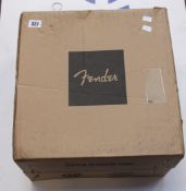 A Fender Rumble 15 v3, Bass Amplifier Combo.