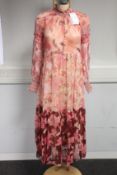 An as new Zimmermann Concert Spliced Lantern midi dress (UK 8 - RRP £530).