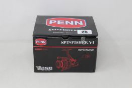 An as new Penn Spinfisher VI fishing reel.