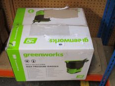 A boxed as new Greenworks 40v high pressure washer.