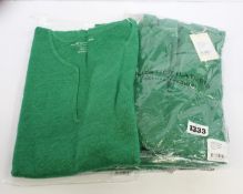 Four as new Majestic Filatures Robe Longue in green (Sizes; Taille 1, 2 3, 4).