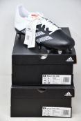 Five pairs of as new Adidas Kakari Elite SG rugby boots (1 x UK 10.5, 4 x UK 11).