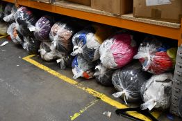 Thirteen bags of pre-owned clothing and related items.