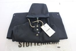An as new Stutterheim Mosebacke coat in navy (XS).