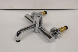 An Armitage Shanks Markwik 21 Thermostatic Panel Mounted Basin Mixer Tap.