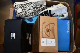 A quantity of assorted as new footwear to include Geox, Birkenstcok, Zara, Schuh, Courteney Boot