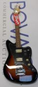 An as new Fender Player Series Jazzmaster in 3 Tone Sunburst.