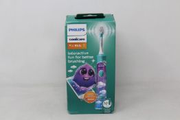 Three boxed as new Philips Sonicare for Kids with interactive app compatibility.