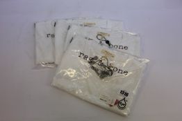 Four women's as new Rag & Bone embroidered heart long sleeved tops (XS, 2 x S, M - RRP £61 each).