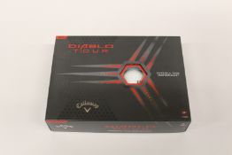 Twelve boxes of twelve as new Callaway Diablo Tour Golf Balls.