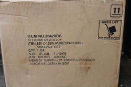 A boxed as new Intex 28428BS Bubble Massage Inflatable Hot Tub.