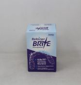 Twelve boxes of Retainer Brite - Cleaning Tablets (96 each, Exp: 01/24).