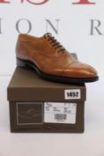 A pair of men's as new Church's Barnes Doha leather Oxford chestnut shoes (Size 7 - RRP £1500).