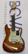 An as new Fender American Performer Stratocaster in Honey Burst (Yosemite Pickups, Classic Gear