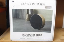 A Bang & Olufsen Beosound Edge - All-In-One Wireless Speaker.