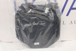 Six Mark Todd padded pro luggage ring bags and ten rug bags.