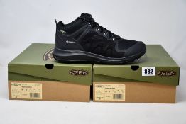 Two pairs of women's as new Keen Explore mid waterproof boots (UK 6.5).