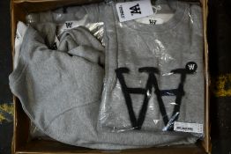 Nine as new Double A by Wood Wood Tye sweatshirts (Assorted sizes - RRP £63 each).