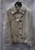 An as new Oui wool jacket in off white (Size 36 - RRP £189).