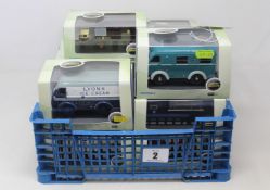 Seventeen Oxford Commercials model cars varying from 1:43 to 1:76 scale. To include Range Rover