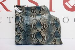 An as new Jimmy Choo snakeskin effect bag (No tags but item is as new).