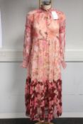 An as new Zimmermann Concert Spliced Lantern midi dress (UK 14 - RRP £530).