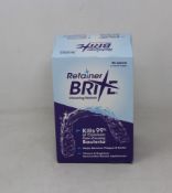 Twelve boxes of Retainer Brite - Cleaning Tablets (96 each, Exp: 01/24).