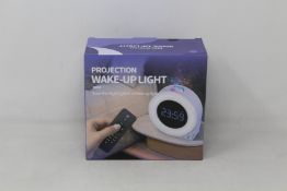 Fourteen star projector night lights with alarm clock, Signal Galaxy projector.