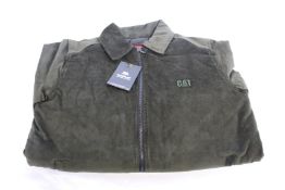 An as new Caterpillar corduroy bomber jacket (M).