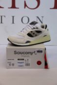 A pair of as new Saucony Shadow 6000 trainers (UK 5).